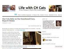 Tablet Screenshot of lifewithchcats.com